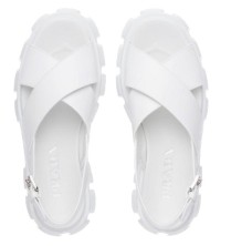 Prada Monolith Sandals White