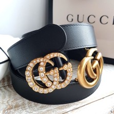 Gucci Crystal Double G Buckle