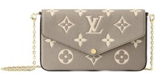 Louis Vuitton Felicie Monogram Empreinte Beige