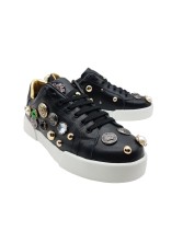 Dolce Gabbana Black Rhinestones