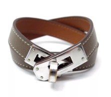 Hermes Kelly Double Tour Silver